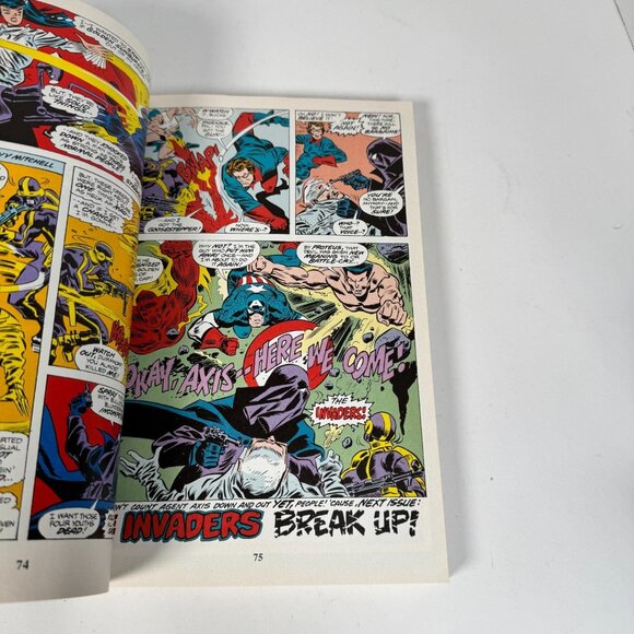 Invaders Classic The Complete Collection Vol 2 Roy Thomas Don Glut Marvel Comics - Picture 7 of 8